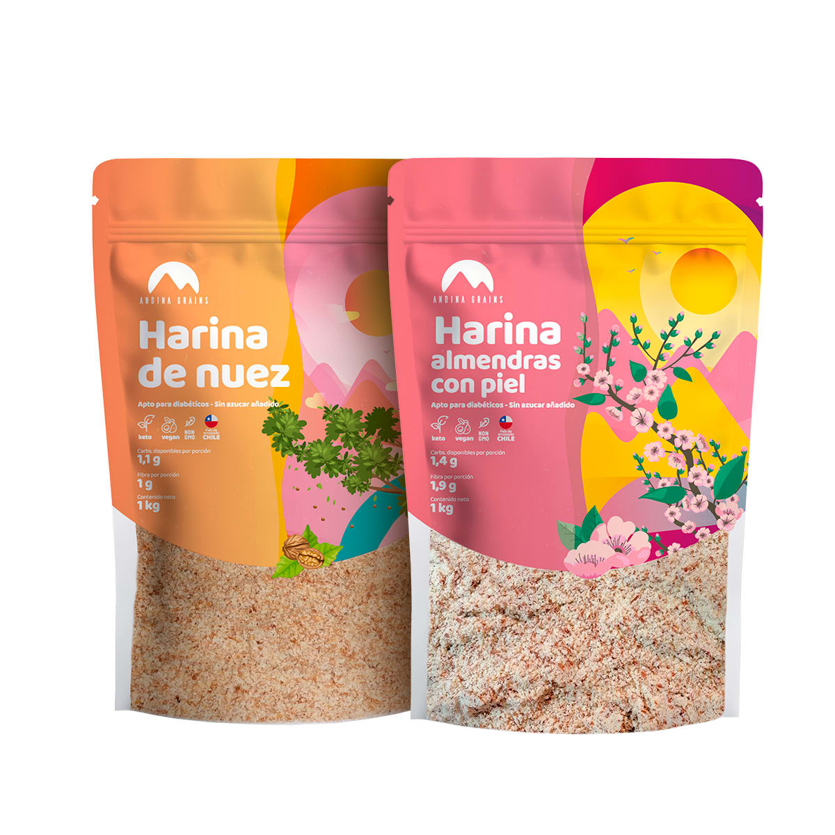 Harina de Almendras con piel + Harina de Nuez 2 x 1 Kg1