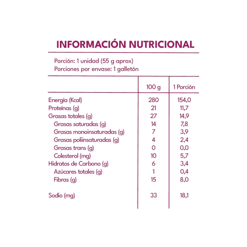 Keto Free Galleton Keto Proteico Sin Gluten 11,7 g de Proteina5