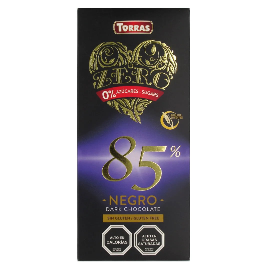 Torras Zero Chocolate Sin Azucar 85% Cacao2