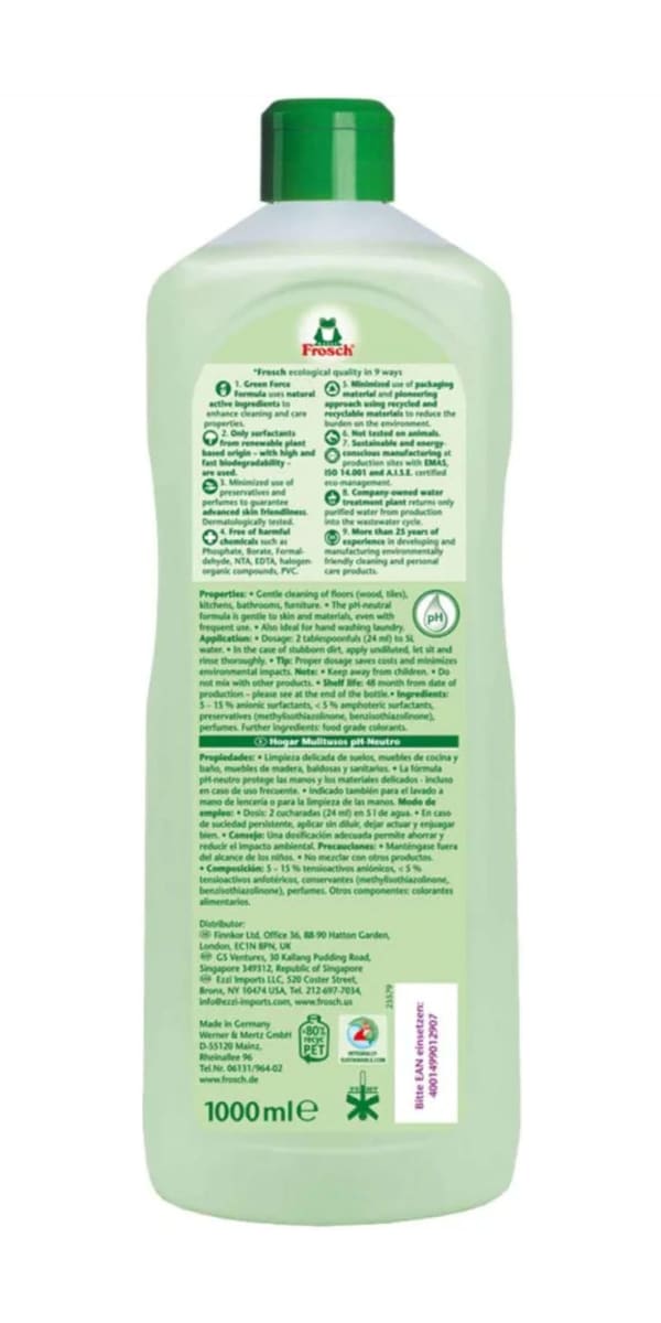 Frosch Limpiador Multiusos pH Neutro 1 L2