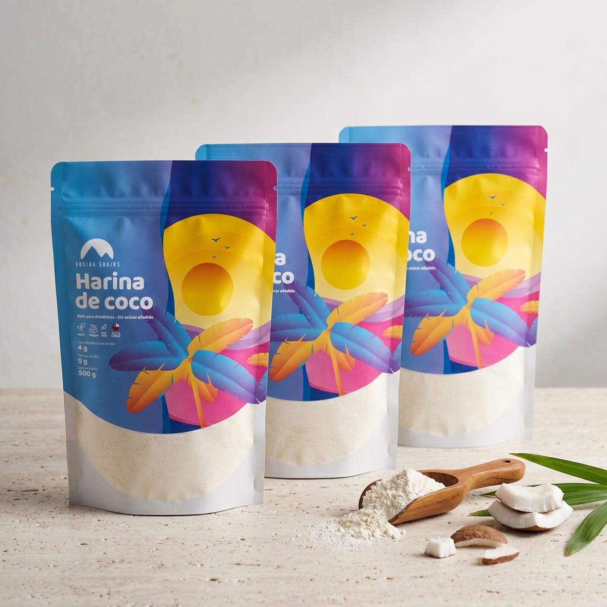 3-Pack Harina de Coco 3 x 1 Kg4