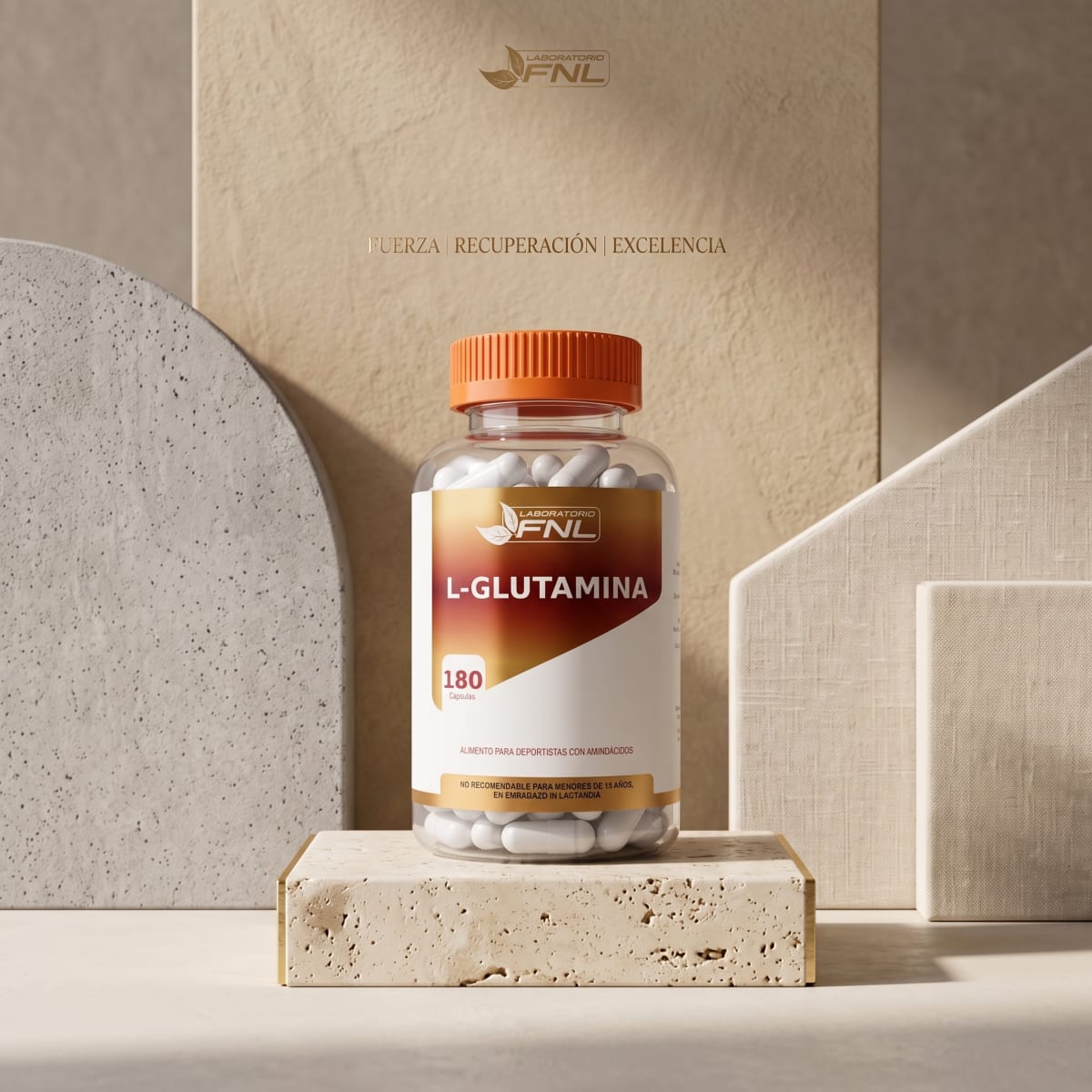 FNL L-Glutamina 1000 mg 180 capsulas2