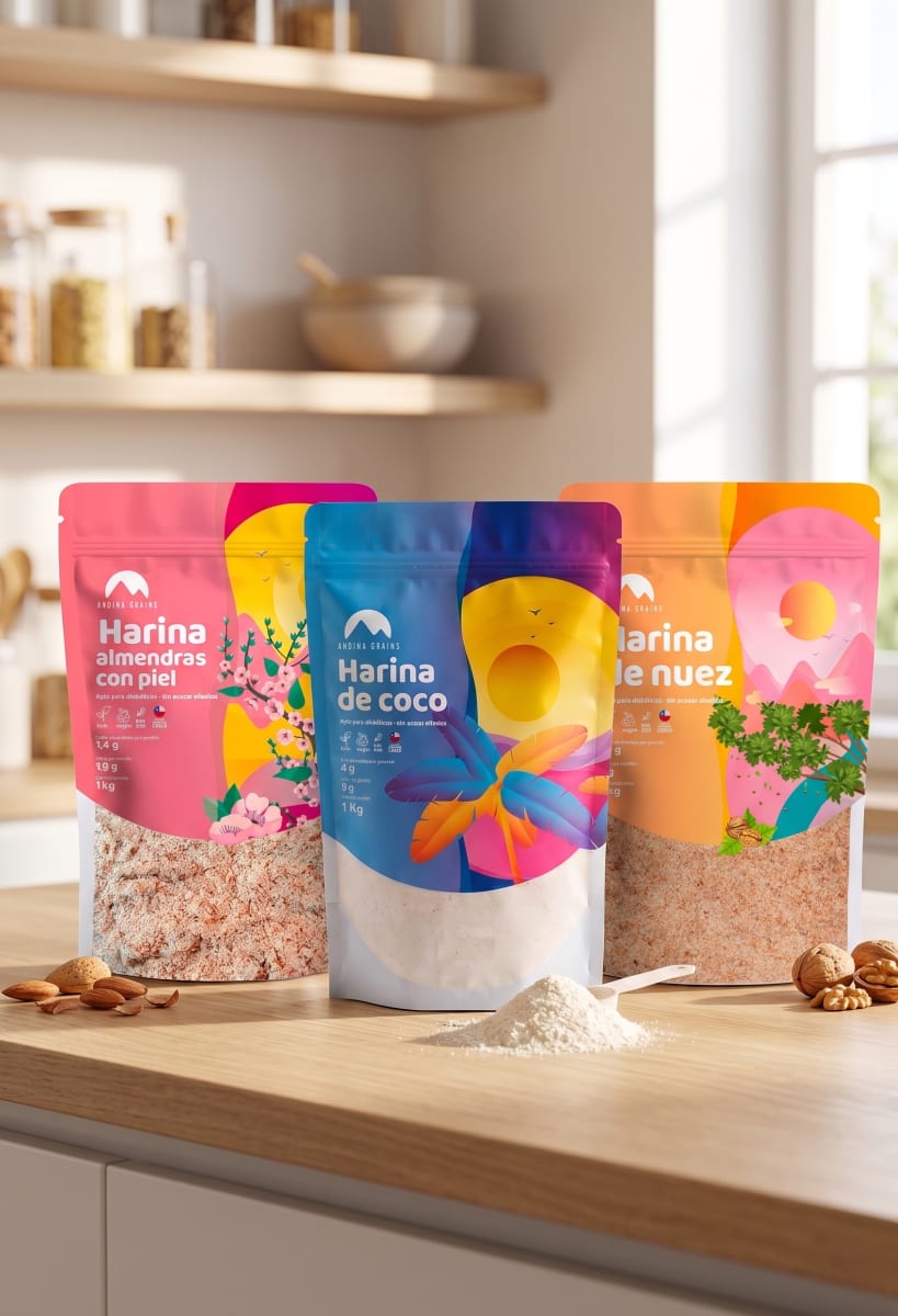 Pack Harinas Keto - Harina Almendra, Coco Y Nuez 3 Kg2