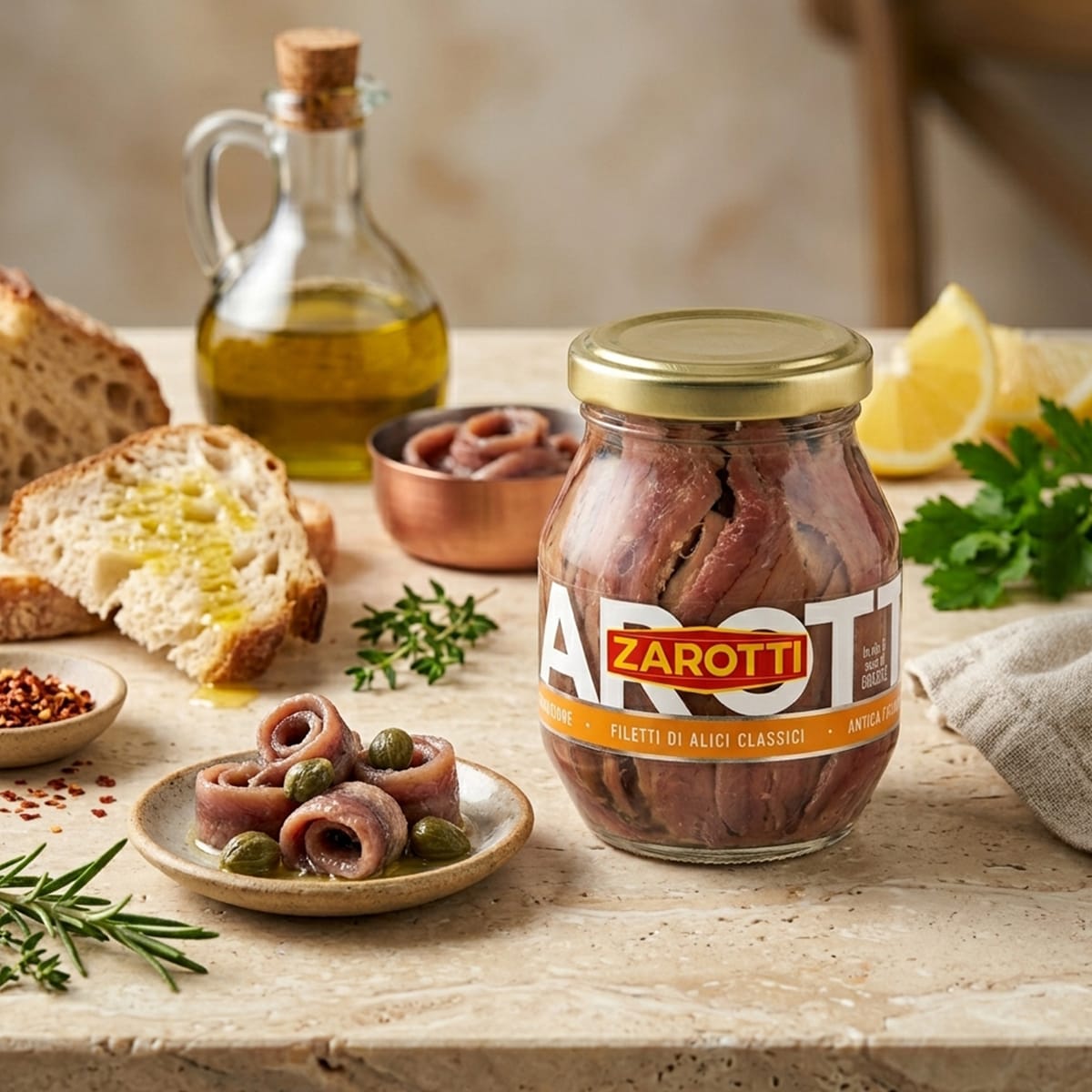 Zarotti Filetes de Anchoas en Aceite de Girasol3