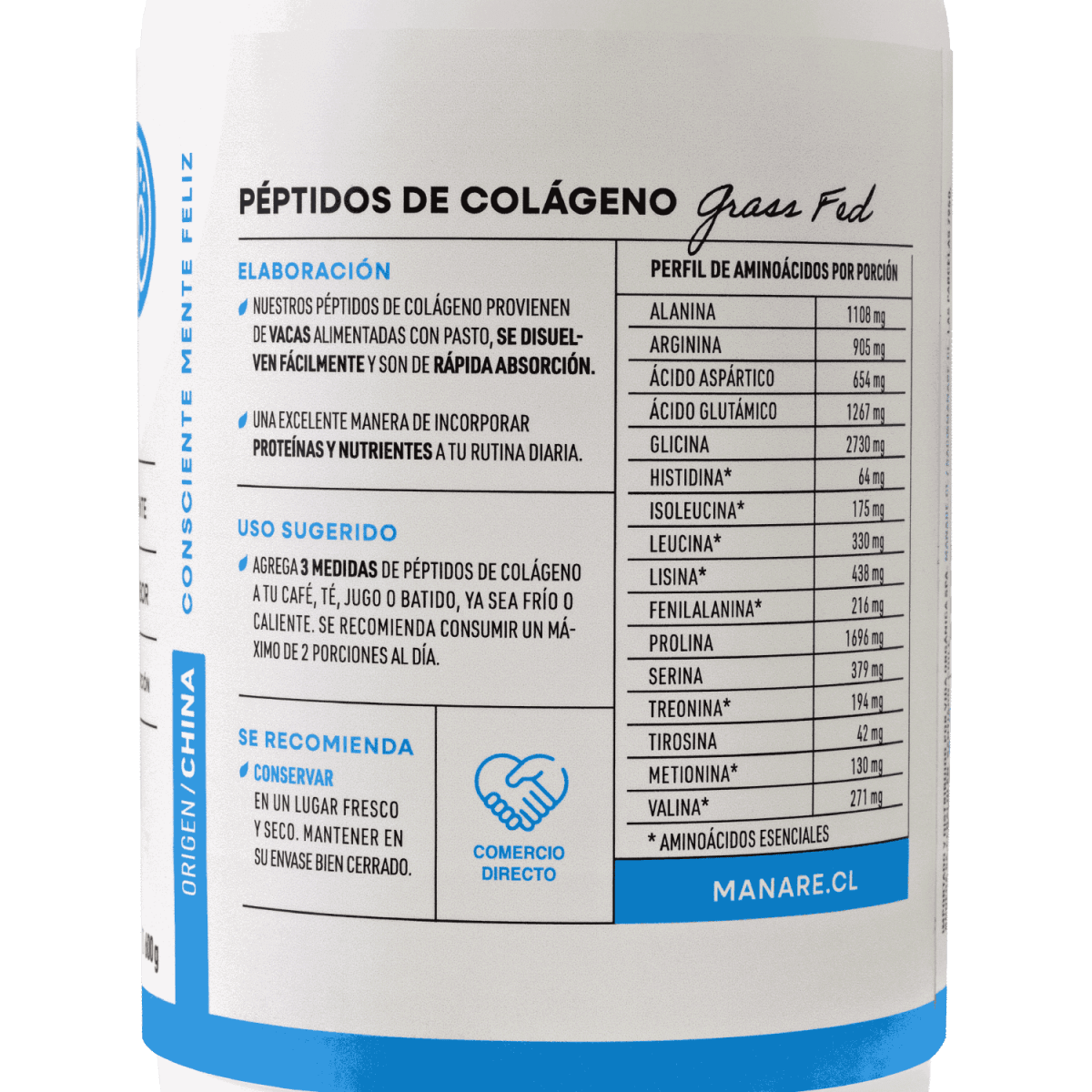 Manare Péptidos de Colágeno 600 g2
