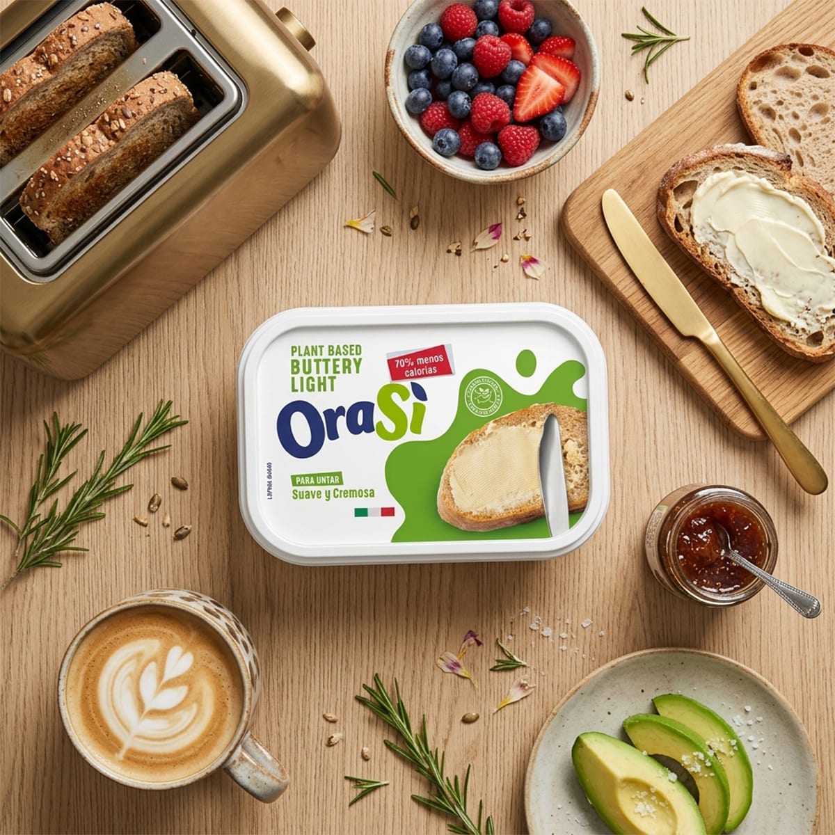 Orasí Plant Margarina Vegetal Based Buttery Light3