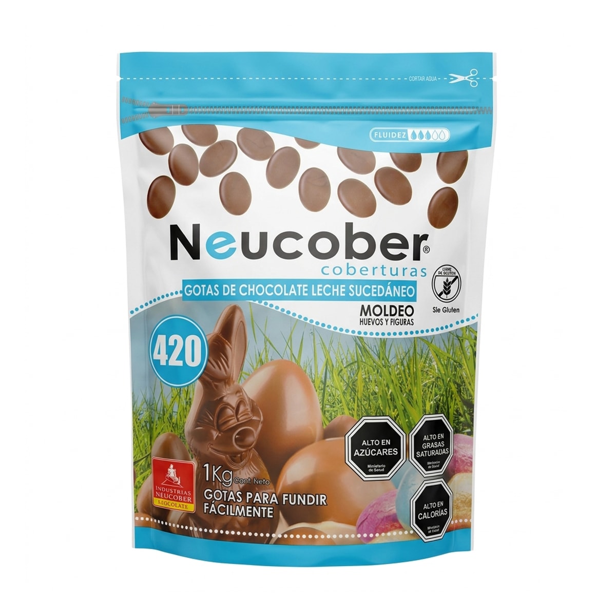 Neucober Cobertura Gotas de Chocolate Leche 4201