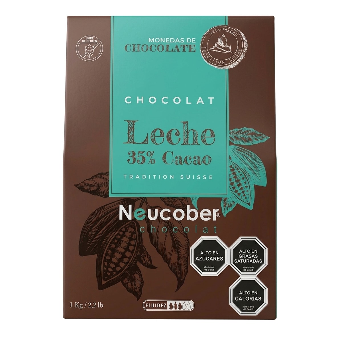 Neucober Monedas Chocolate Leche 35% Cacao 8061