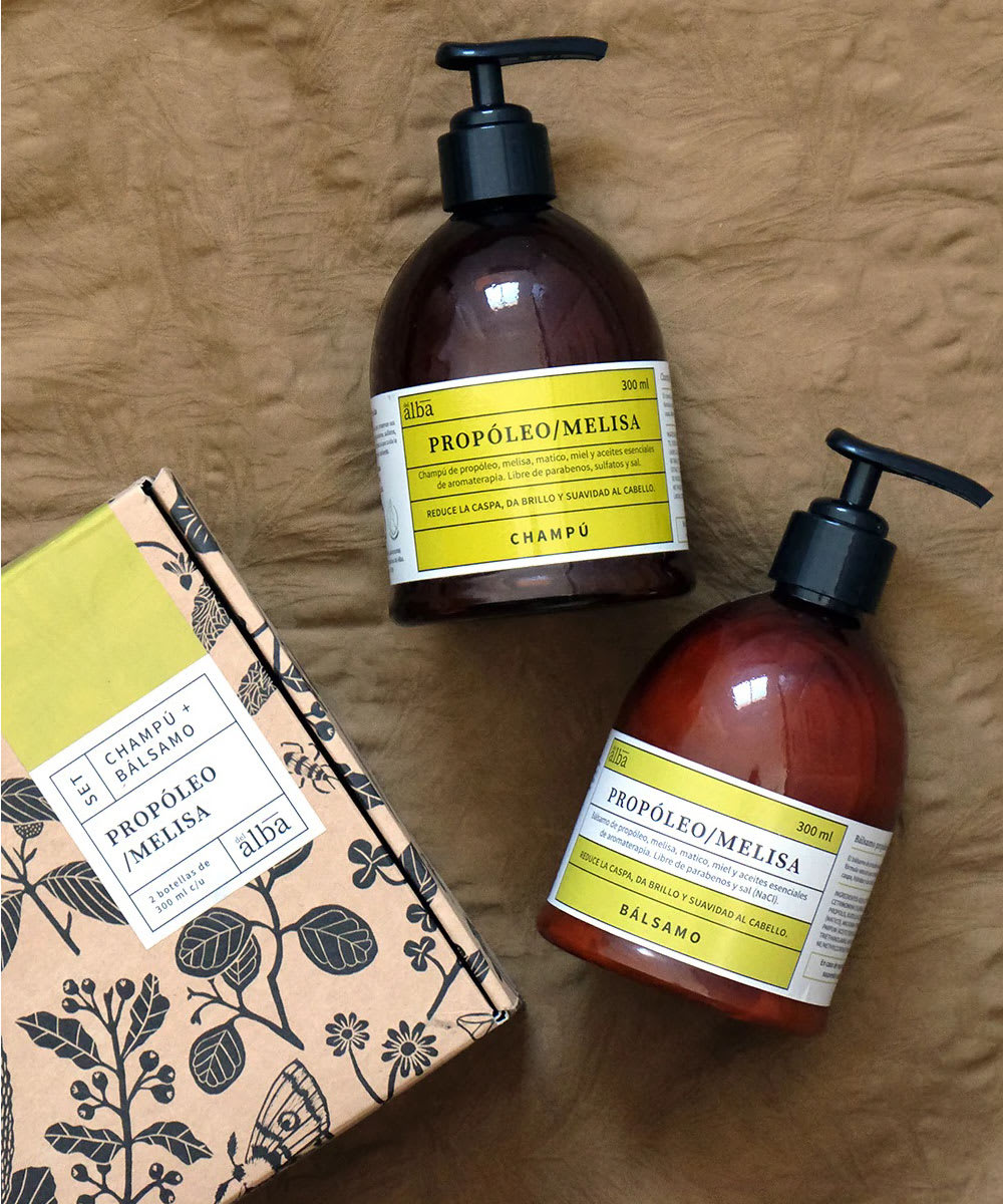Pack Anticaspa Champu + Balsamo Propoleo Melisa3