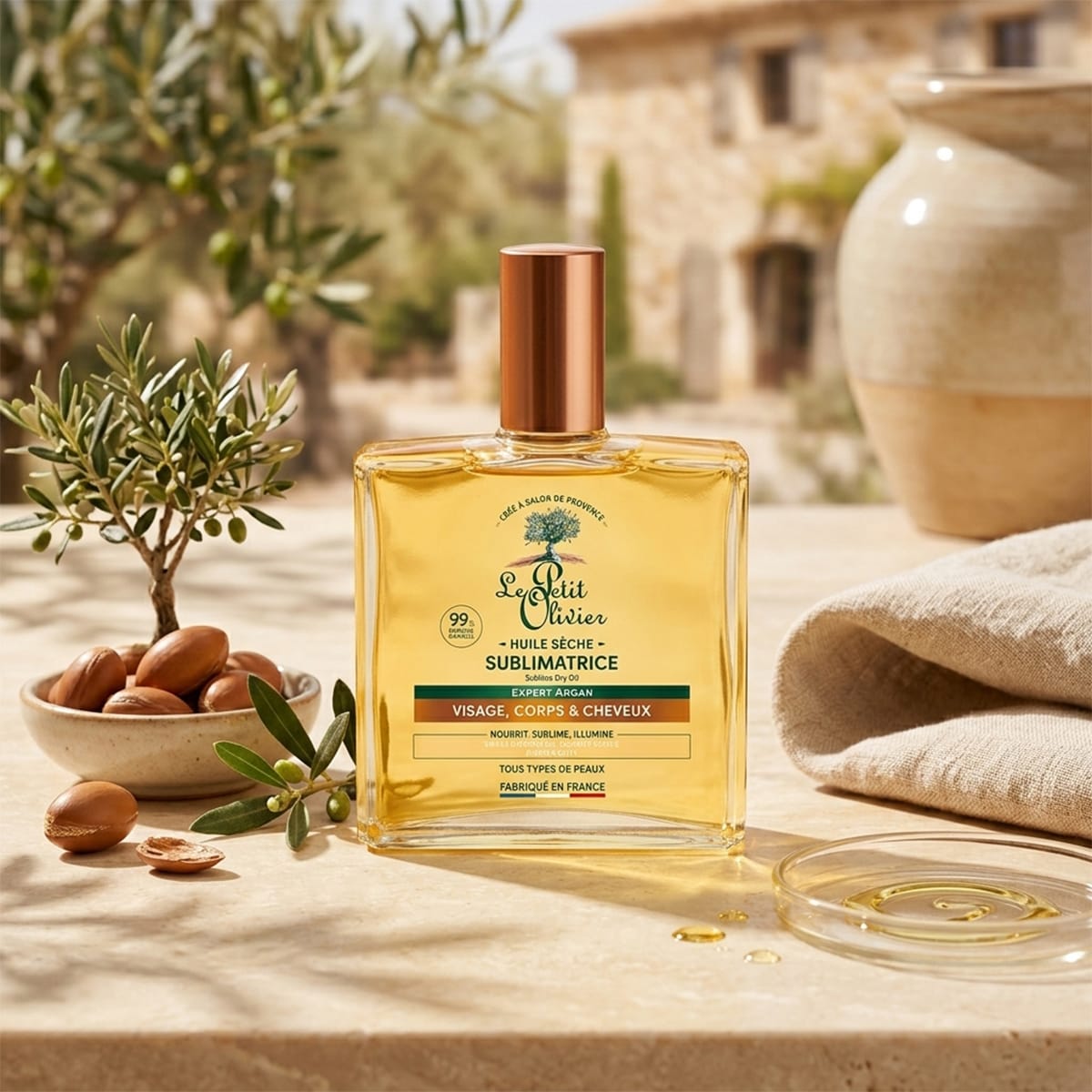 Le Petit Olivier Elixir Aceite Seco de Argan Rostro Cuerpo y Cabello2