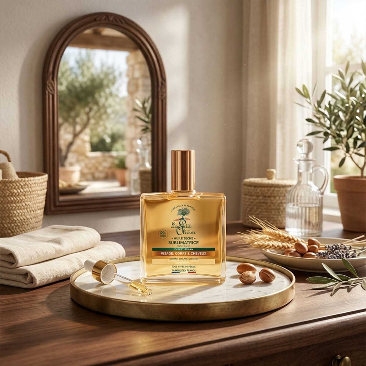 Le Petit Olivier Elixir Aceite Seco de Argan Rostro Cuerpo y Cabello3