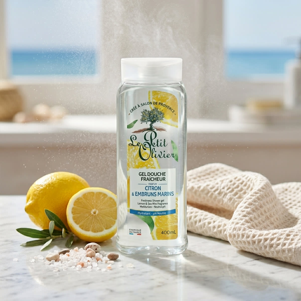 Le Petit Olivier Gel de Ducha Frescura Lima & Bruma Marina2