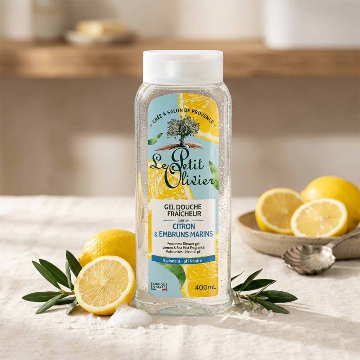 Le Petit Olivier Gel de Ducha Frescura Lima & Bruma Marina3