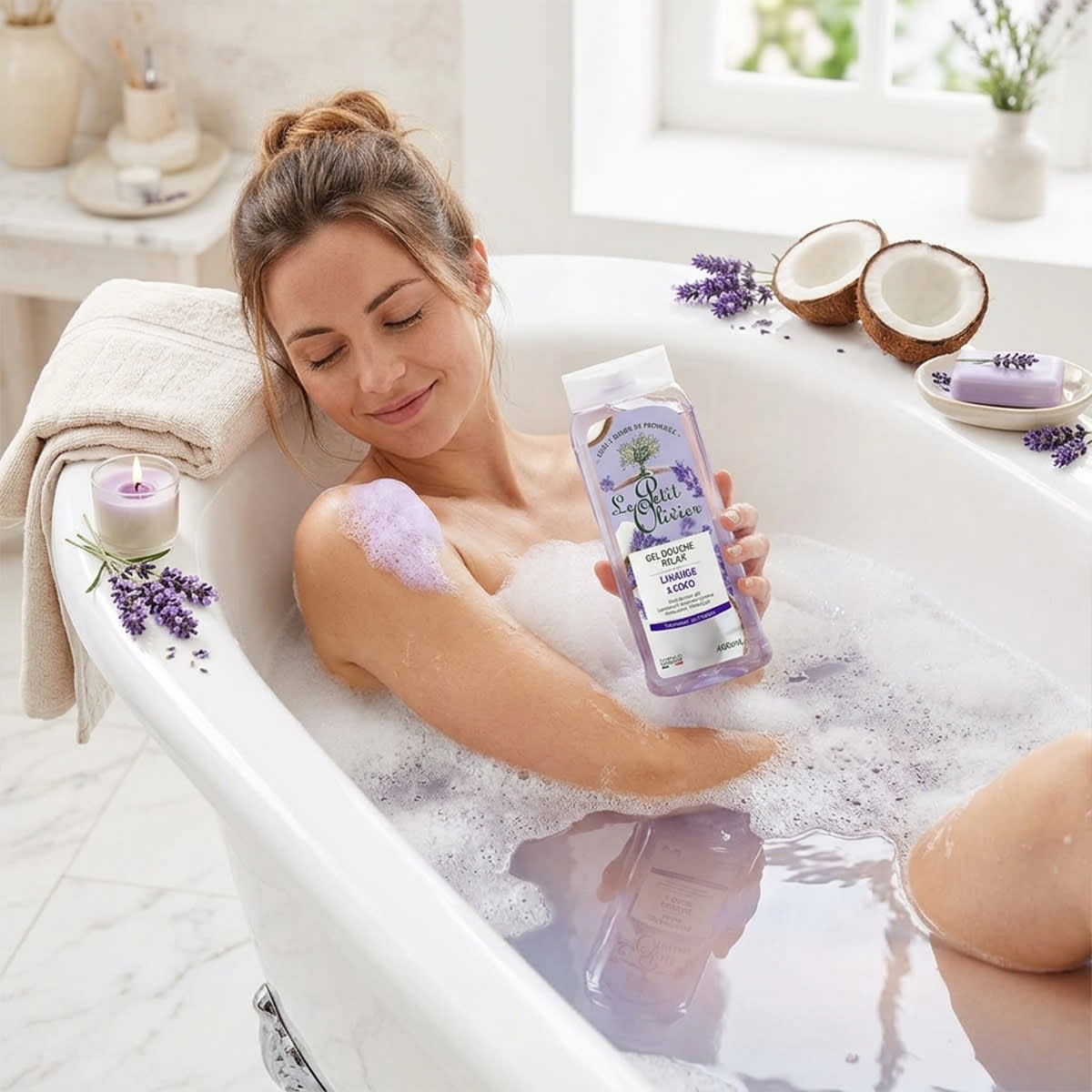 Le Petit Olivier Gel de Ducha Relajante Lavanda & Coco3