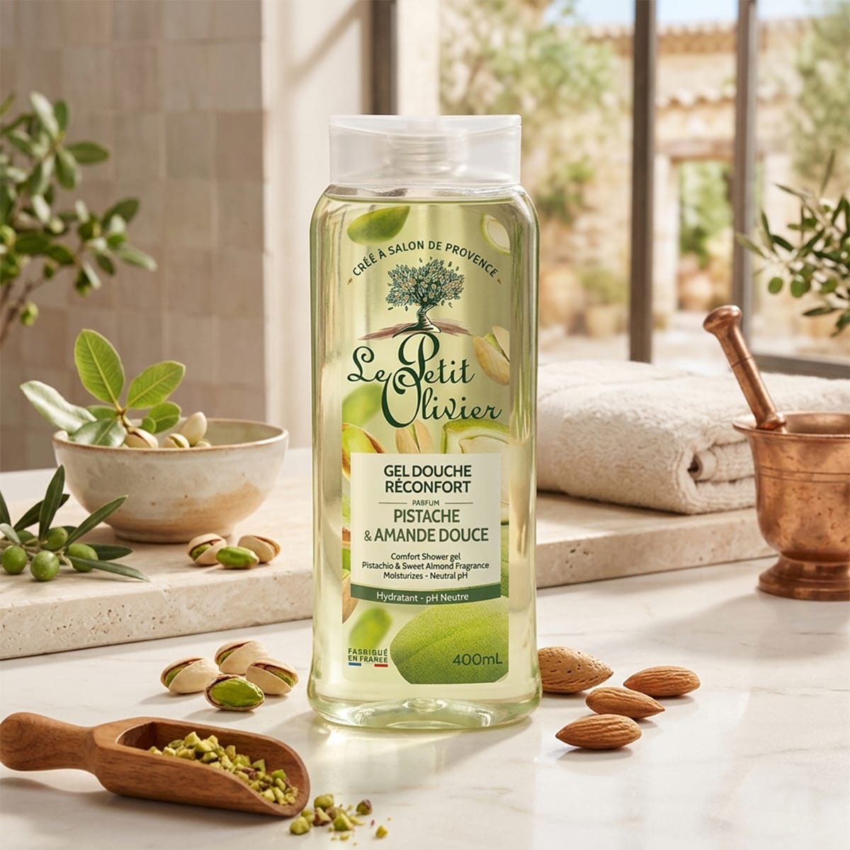 Le Petit Olivier Gel de Ducha Confort Pistacho & Almendra Dulce2