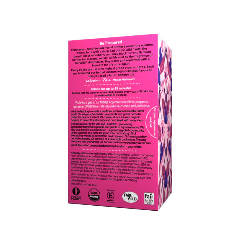 Pukka Elderberry & Echinacea 20 Bolsitas X 4 UN3