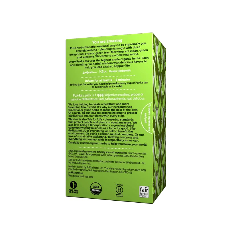 Pukka Supreme Matcha Green 20 Bolsitas X 4 UN3
