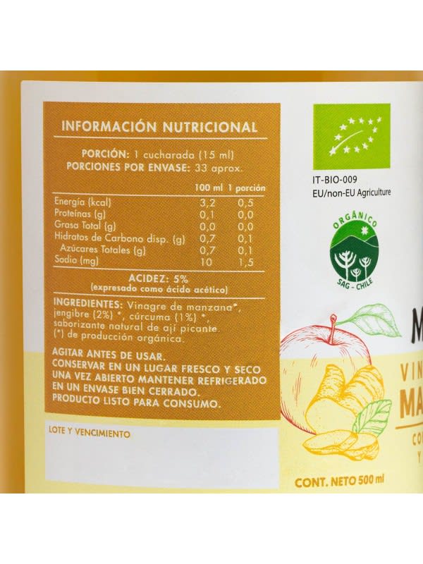 Vinagre de Manzana Curcuma y Jengibre3
