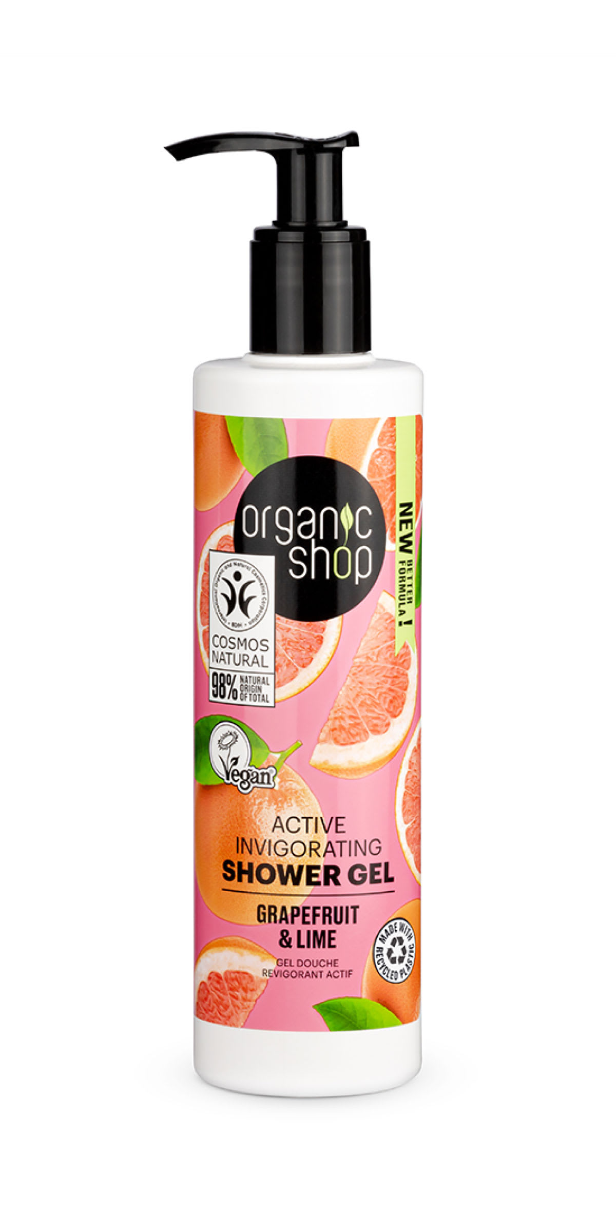 Gel de Ducha Tonificante Pomelo Lima 280 mL Andina Grains