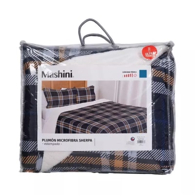 PLUMÓN MICROFIBRA SHERPA ESTAMPADO 1.5 PLAZAS