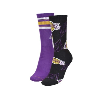 PACK 2 PARES DE CALCETAS NBA LA LAKERS1