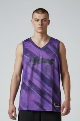 POLERA NBA SIN MANGAS LA LAKERS LEBROM1