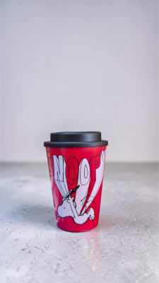 VASO CON TAPA SNOOPY1