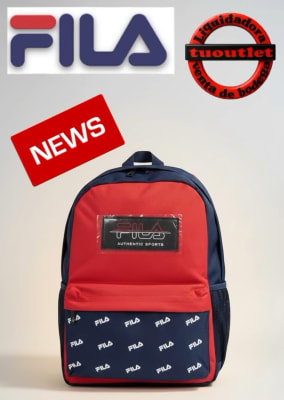 MOCHILA FILA ROJA CON AZUL