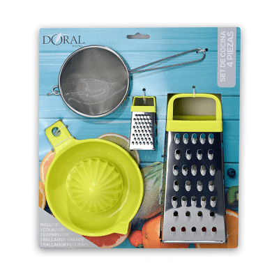 SET DE COCINA 4 PIEZAS DORAL1
