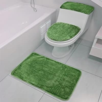 SET DE BAÑO DE 3 PIEZAS DORAL VERDE1