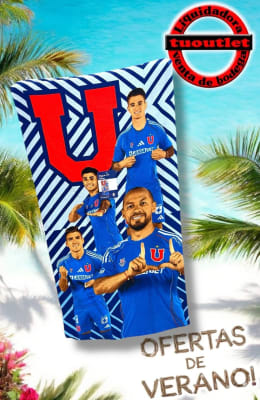 TOALLA DE LA U DE CHILE DISEÑO 'BULLA'