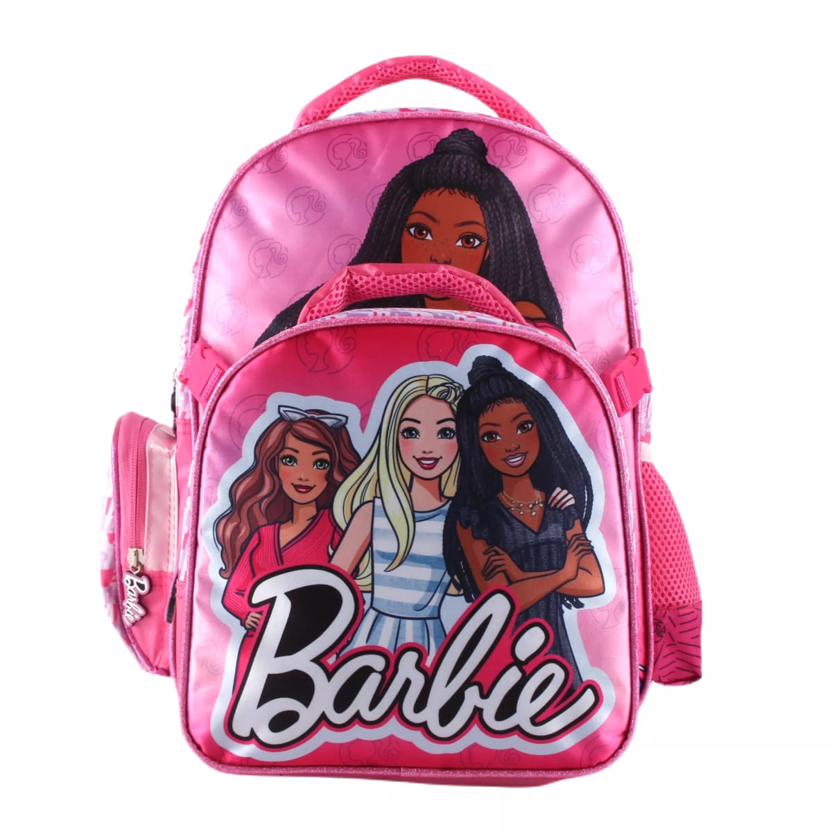 SET SATIN MOCHILA CON LONCHERA BARBIE 14''4