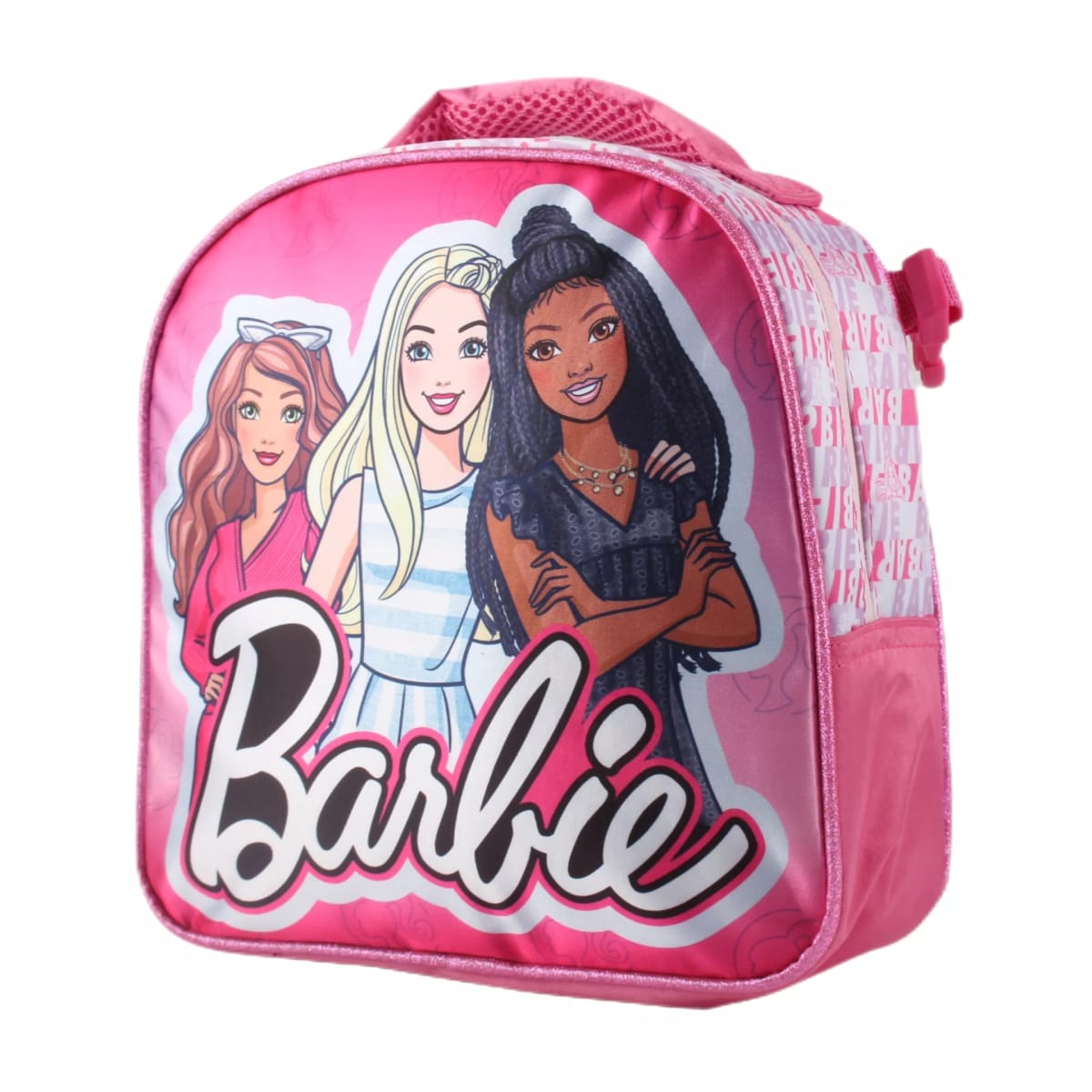 SET SATIN MOCHILA CON LONCHERA BARBIE 14''10