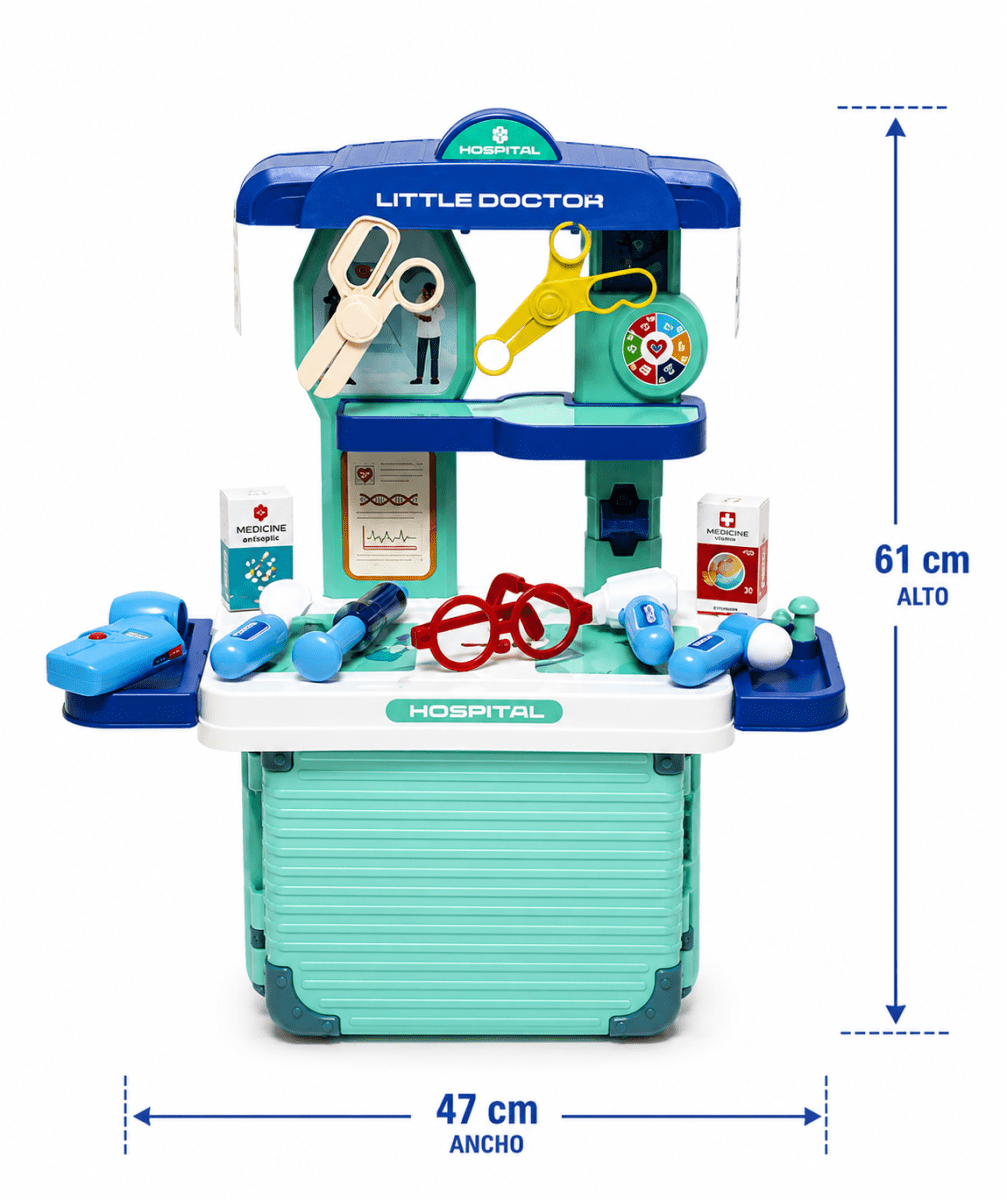 MALETA CON RUEDAS PLAY HOUSE MEDICAL1