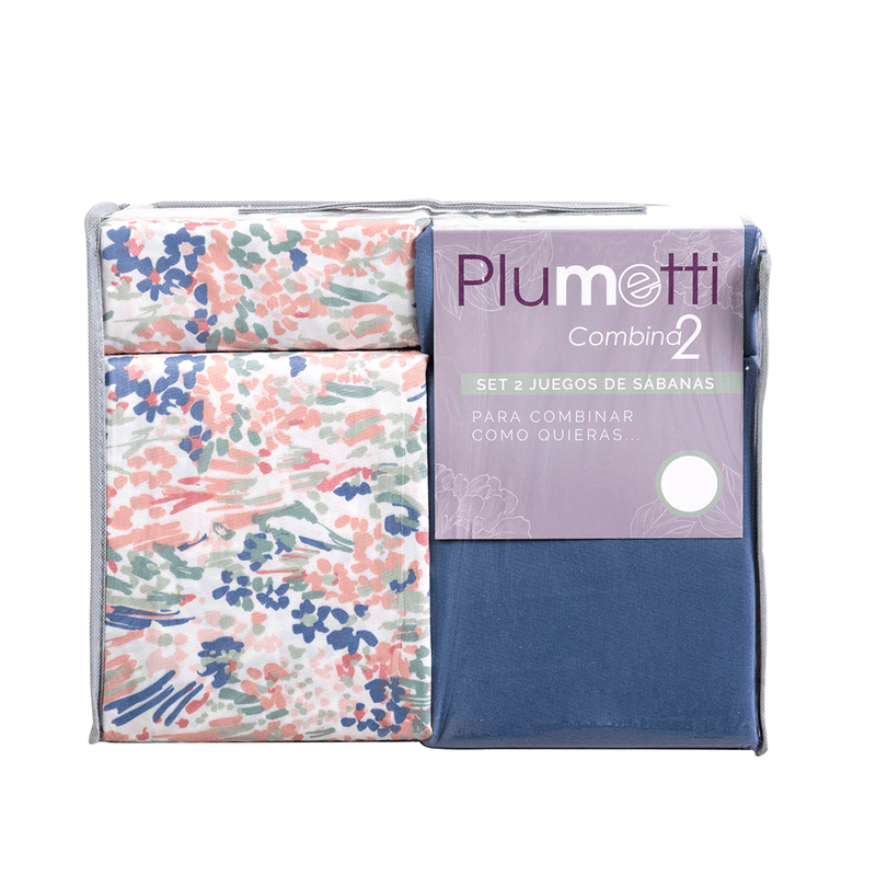 SET JUEGO DE SABANAS COMBINA2 PLUMETTI 2.07