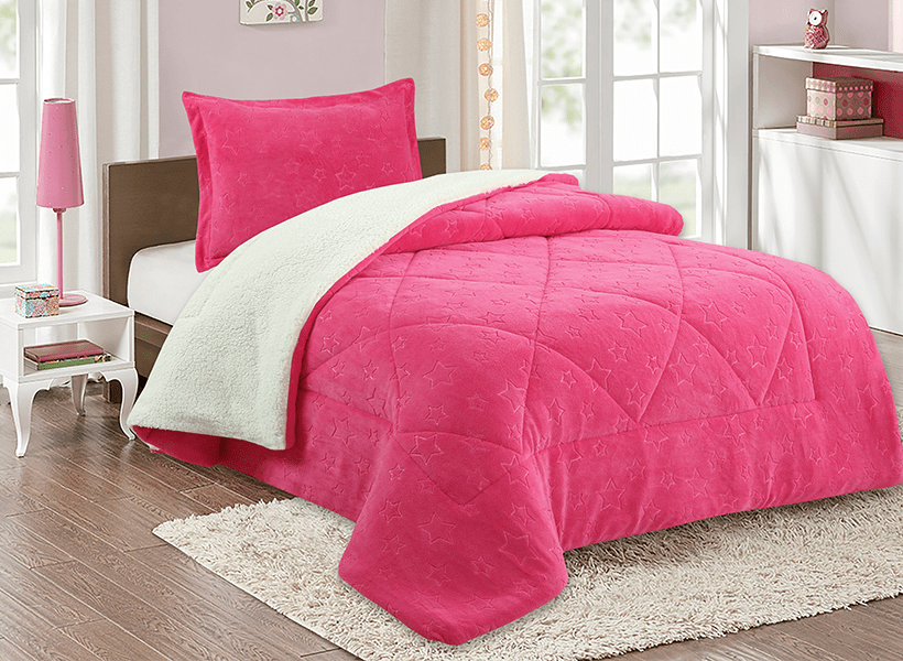 CUBRECAMA SHERPA CORAL EMBOSSED KIDS 1.59