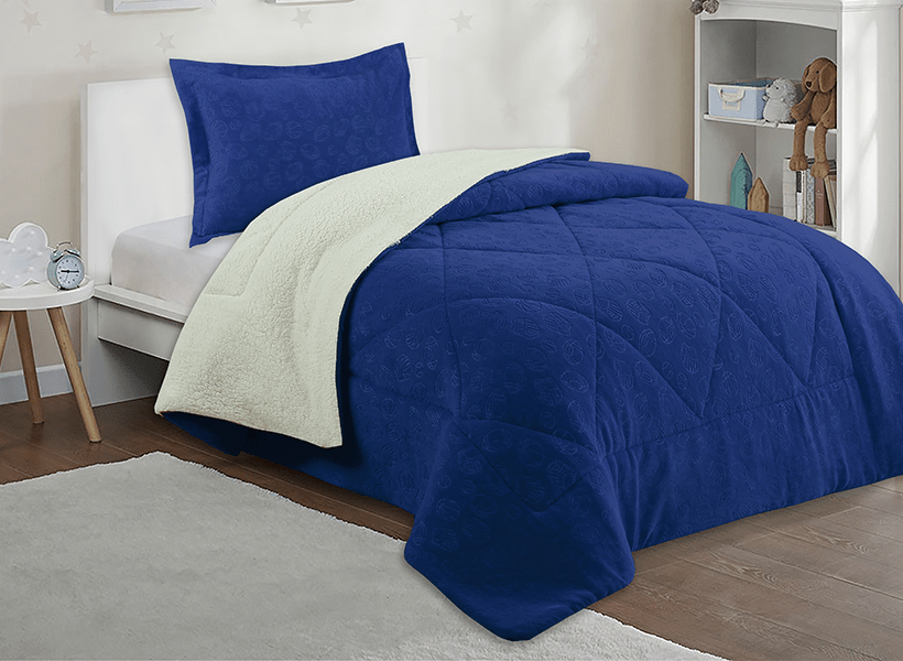 CUBRECAMA SHERPA CORAL EMBOSSED KIDS 1.57