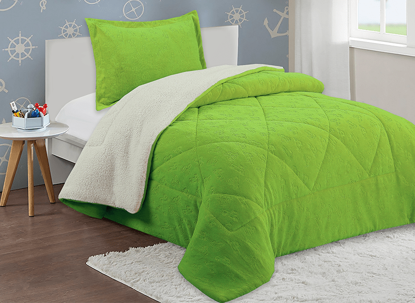 CUBRECAMA SHERPA CORAL EMBOSSED KIDS 1.56