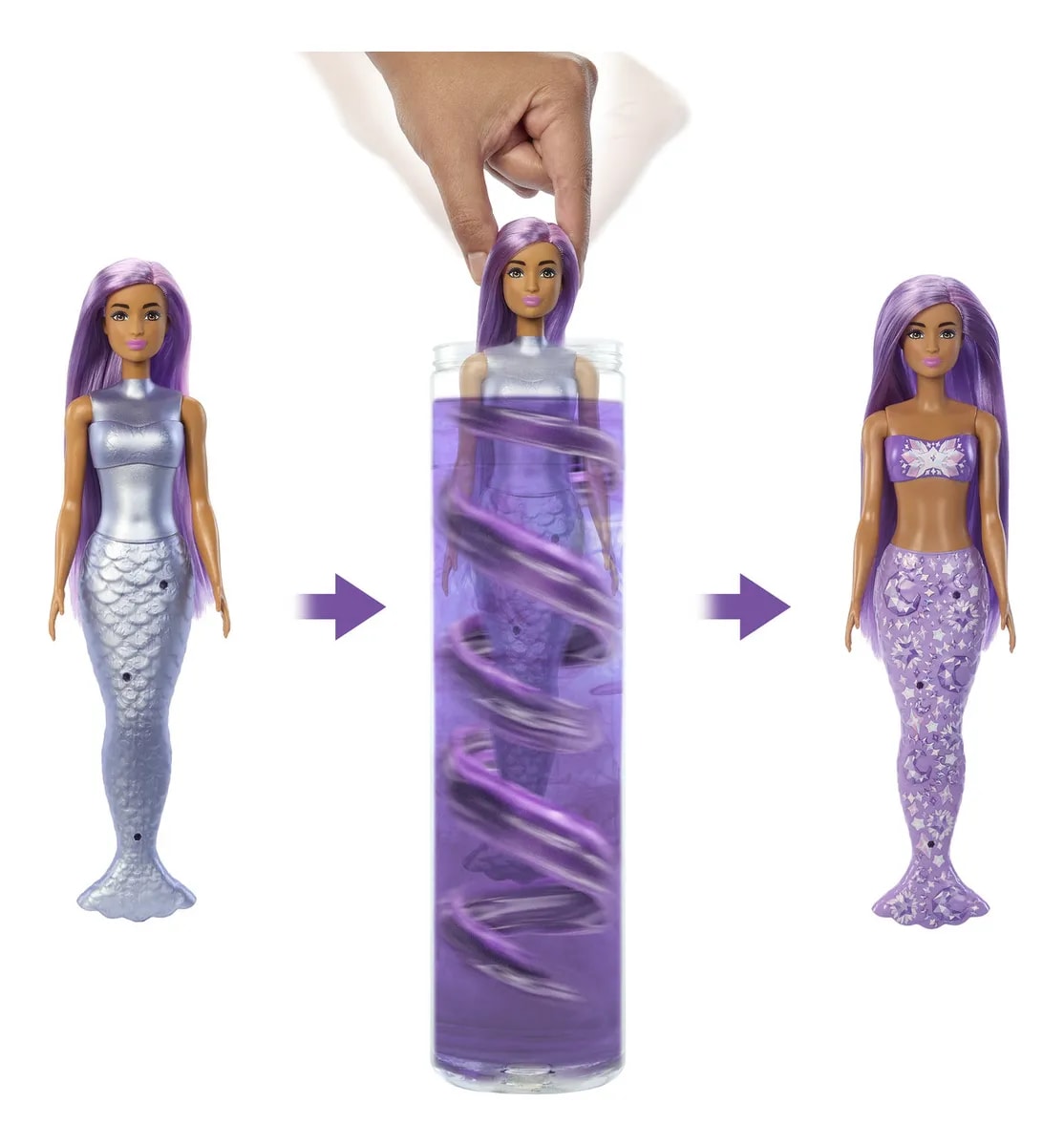 BARBIE COLOR REVEAL 6 SORPRESAS SIRENAS SERIES8