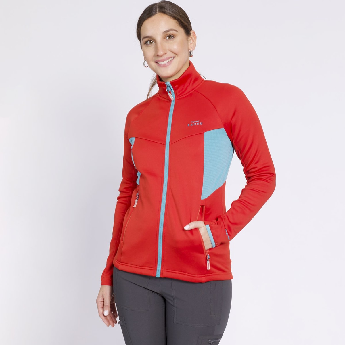 POLERON MICROPOLAR KANNU NARANJA / CELESTE 2