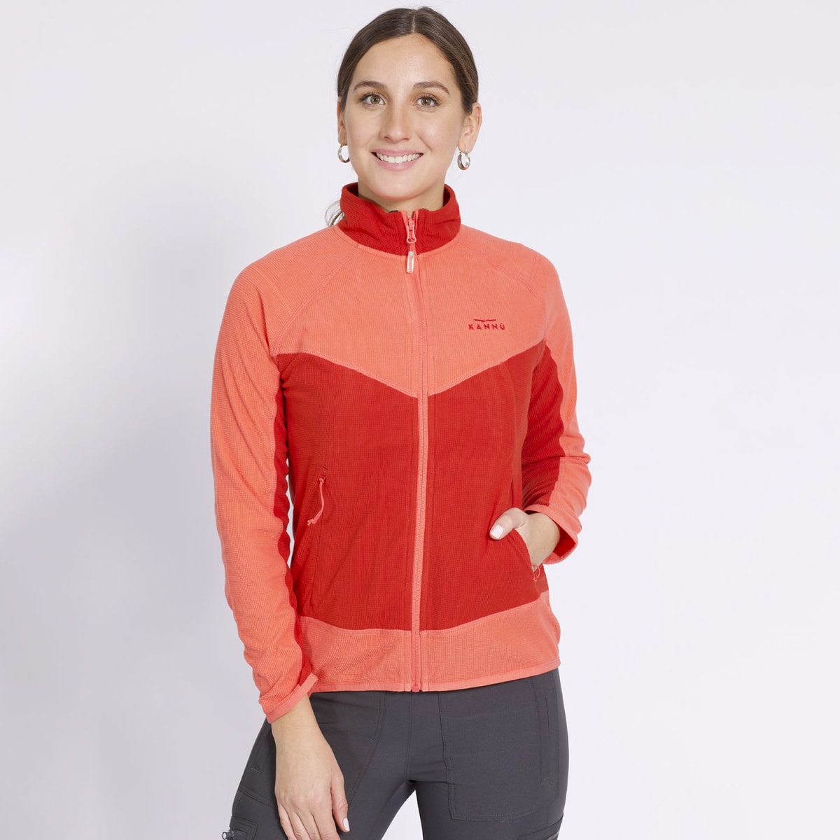 POLERON MICROPOLAR KANNU NARANJA OSCURO / CLARO4