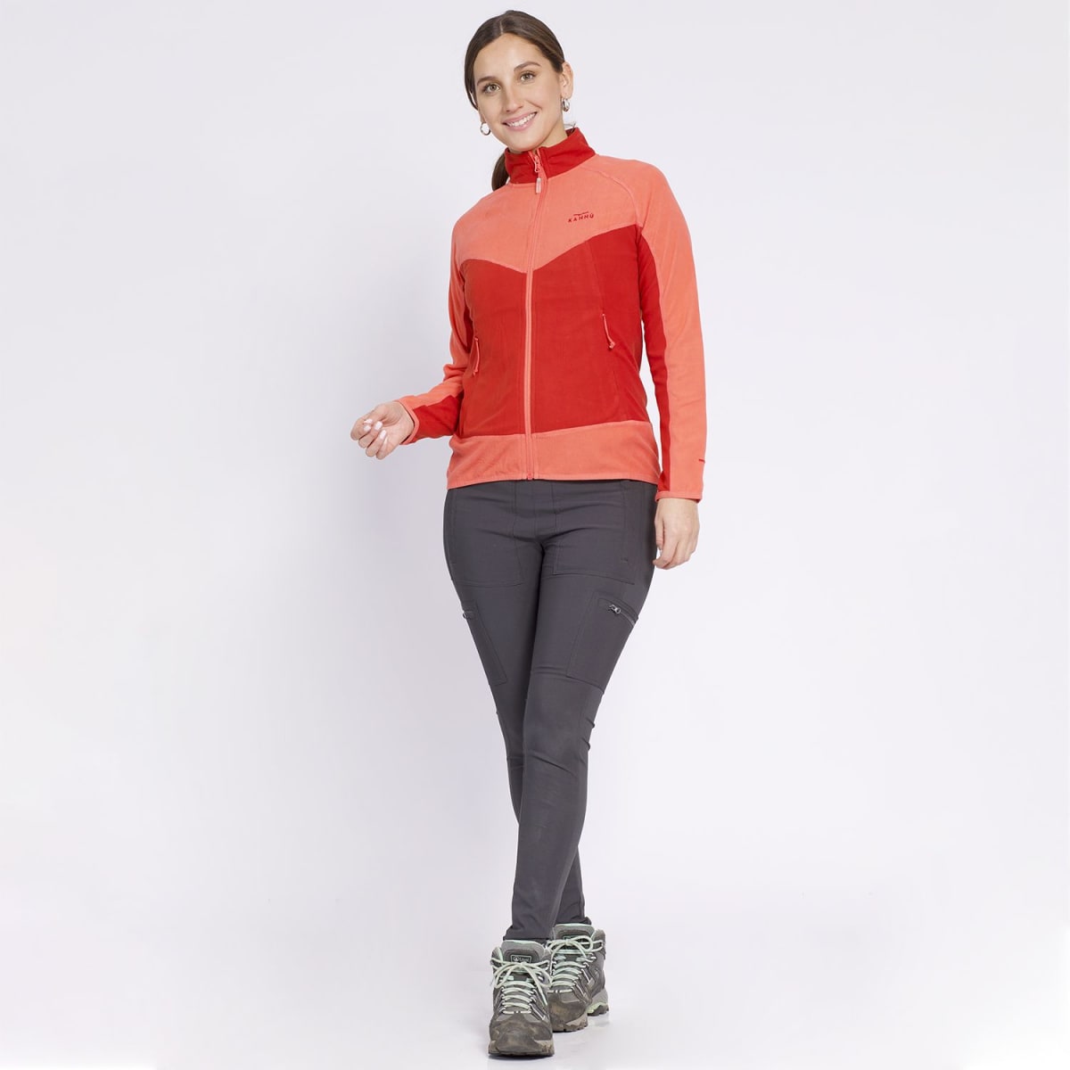 POLERON MICROPOLAR KANNU NARANJA OSCURO / CLARO2