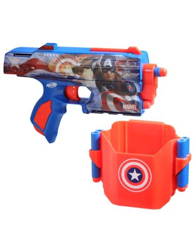 LANZADOR NERF MARVEL CAPITÁN AMÉRICA2