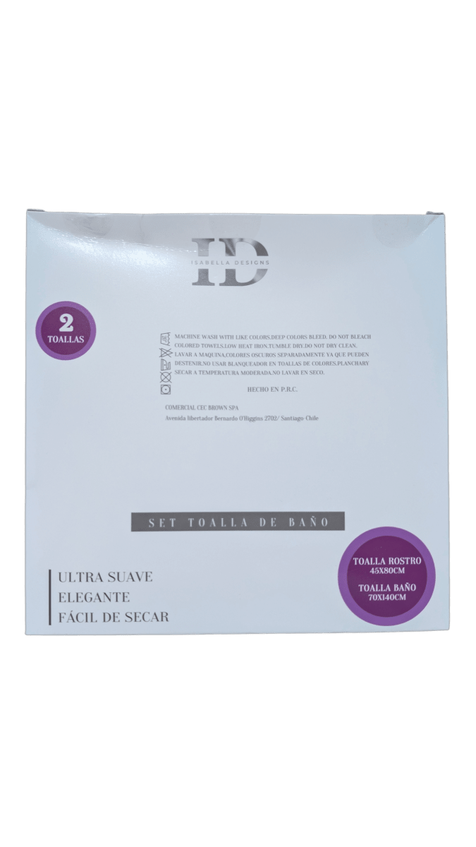 SET DE TOALLAS DE BAÑO ID COLOR ROJO2