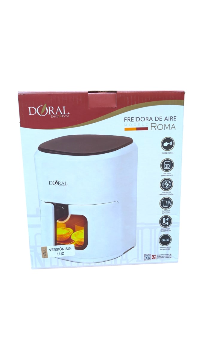 FREIDORA DE AIRE ROMA DORAL BLANCA 1
