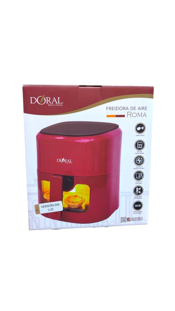 FREIDORA DE AIRE ROMA DORAL ROJA 1