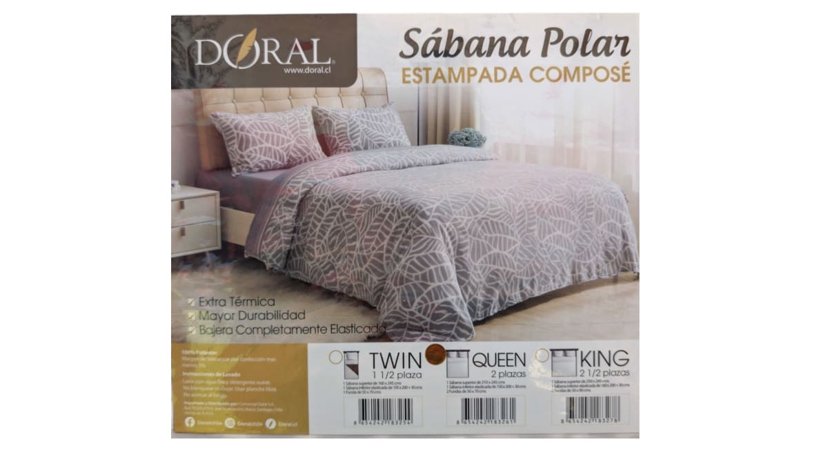 SABANAS POLAR ESTAMPADAS COMPOSE 2.0 PLAZAS2