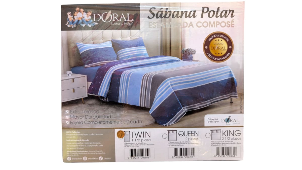 SABANAS POLAR ESTAMPADAS COMPOSE 1.5 PLAZAS2