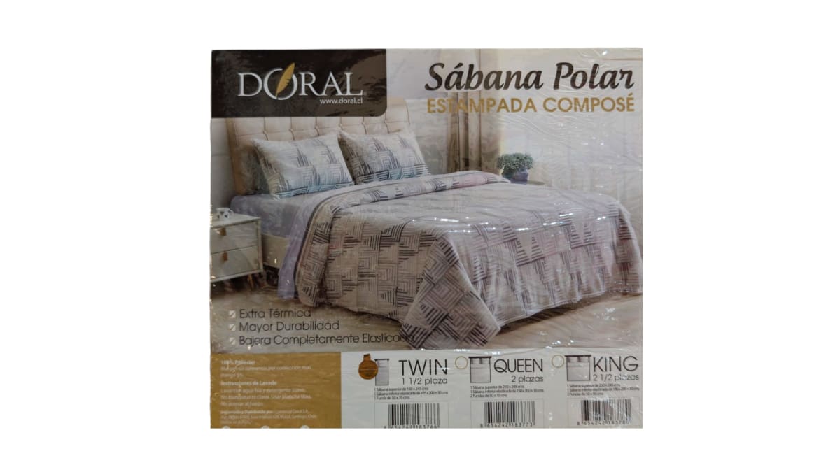 SABANAS POLAR ESTAMPADAS COMPOSE 1.5 PLAZAS6