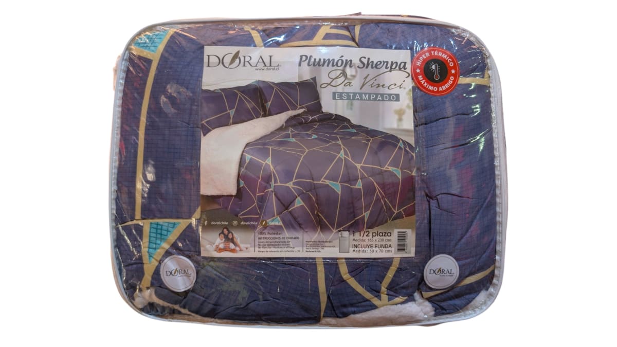 PLUMÓN SHERPA DA VINCI ESTAMPADO 1.5 PLAZAS 0